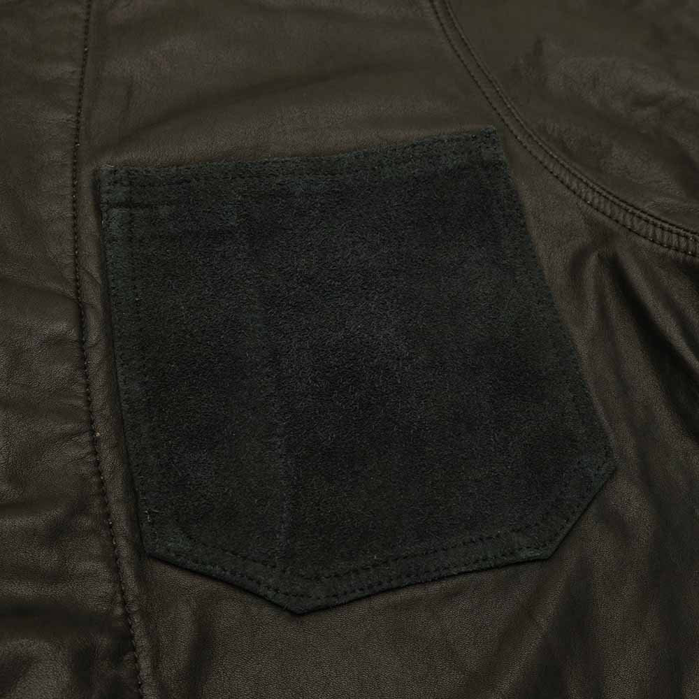 BLUE BLUE - Indigo Switch Leather Coveralls - 1017730