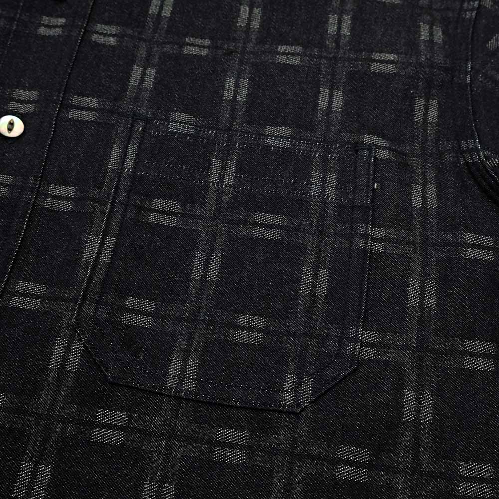 MOMOTARO JEANS - Triple Stitch Cross Plaid Jacquard Shirt - MXLS1035