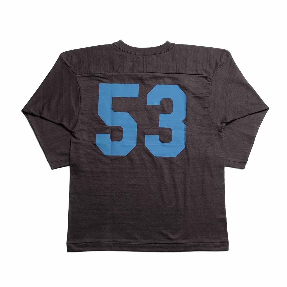 WAREHOUSE - 7/10 SLEEVE FOOTBALL T-SHIRT - BLUE DEVILS - 4063BLU-26