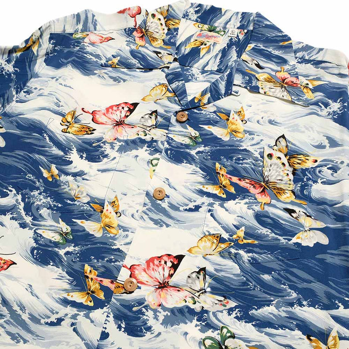 SUN SURF - HINOYA EXCLUSIVE - L/S RAYON HAWAIIAN SHIRT - BUTTERFLY SPLASH - SS39627HYL