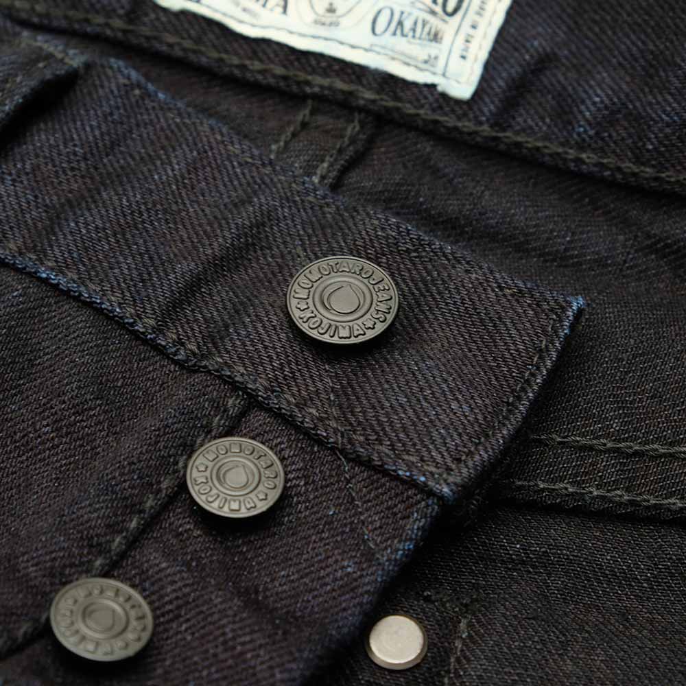 MOMOTARO JEANS - 15.7oz INDIGO × BLACK DENIM - NARROW TAPERED - MXJE3100