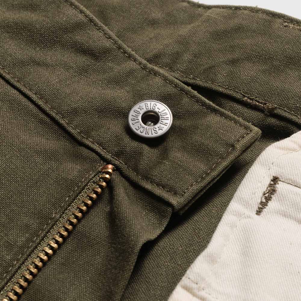 BIG JOHN - WILD DUCK CANVAS SHORTS - M7014RC