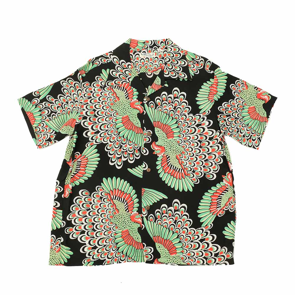SUN SURF - RAYON HAWAIIAN SHIRT - PEACOCK - SS39428