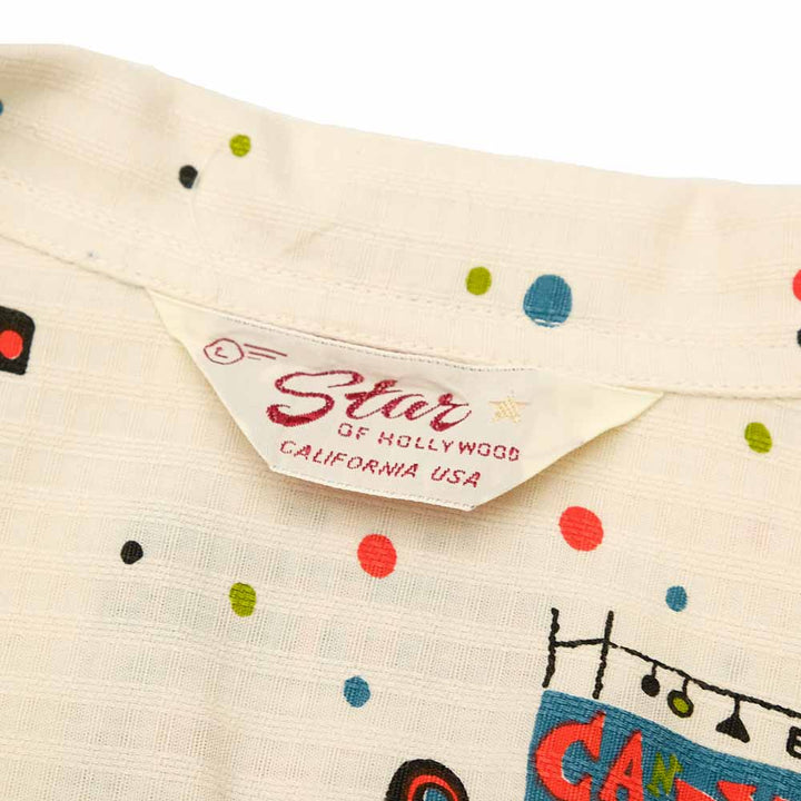 STAR OF HOLLYWOOD - DOBBY COTTON OPEN SHIRT - STREET STALL - SH39497