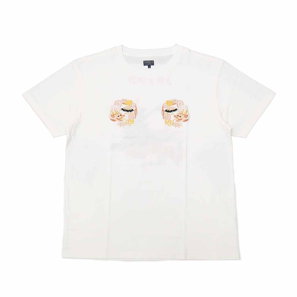 TAILOR TOYO - S/S SUKA T-SHIRT - EMBROIDERED - LANDSCAPE - TT79589