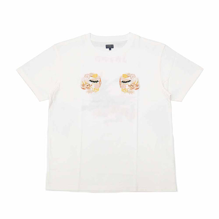 TAILOR TOYO - S/S SUKA T-SHIRT - EMBROIDERED - LANDSCAPE - TT79589