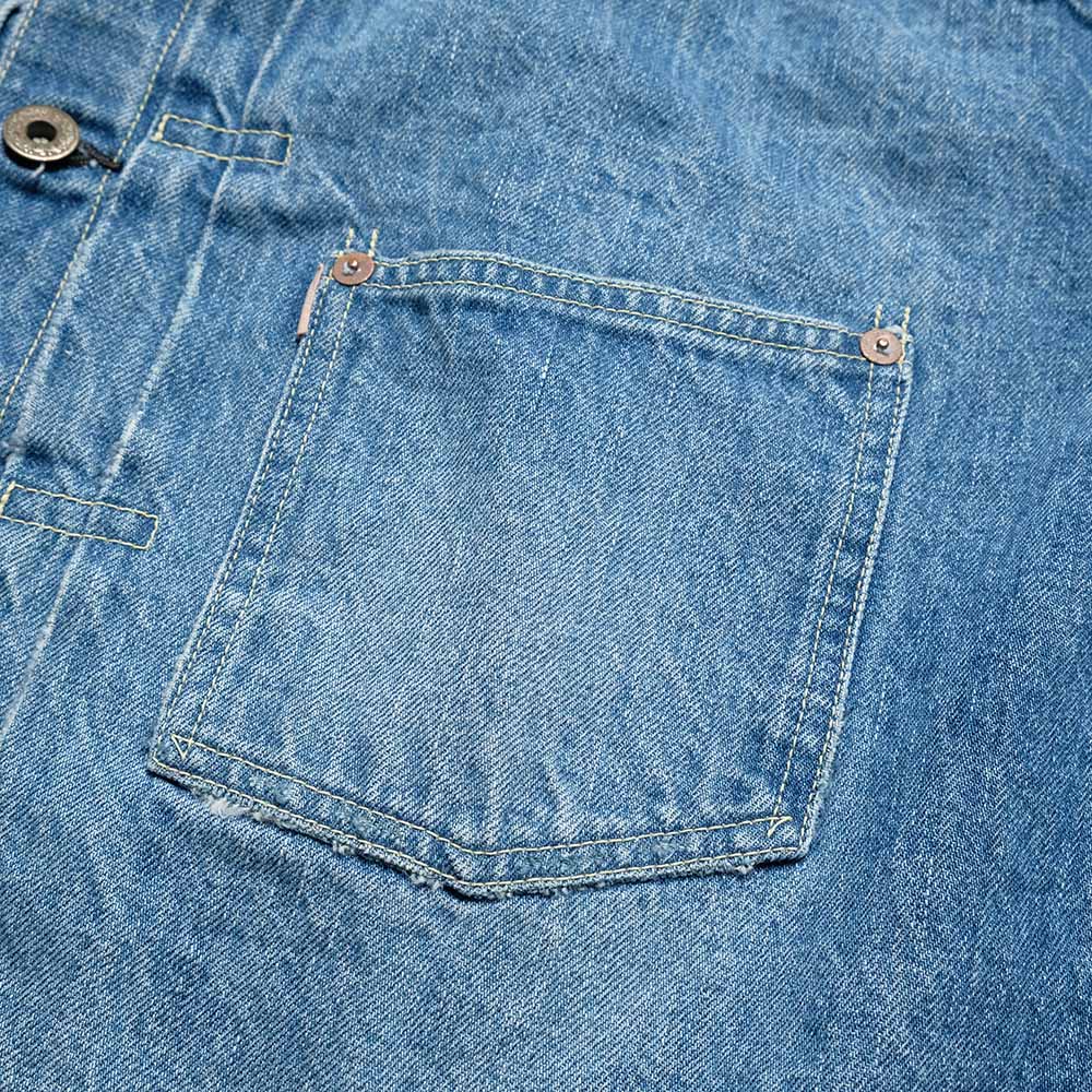 REMI RELIEF - 12oz DENIM WW2 MODEL JACKET - USED BLUE - RN30389034
