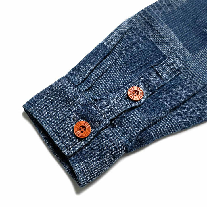KOROMO ZAKURA - Patch Work Jacquard - Shirt Jacket - SA1753