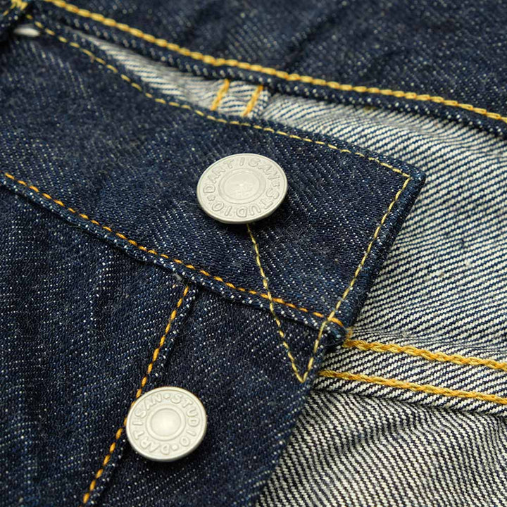 STUDIO D’ARTISAN - 15oz. Natural Indigo Relaxed Tapered Jeans - SD-808