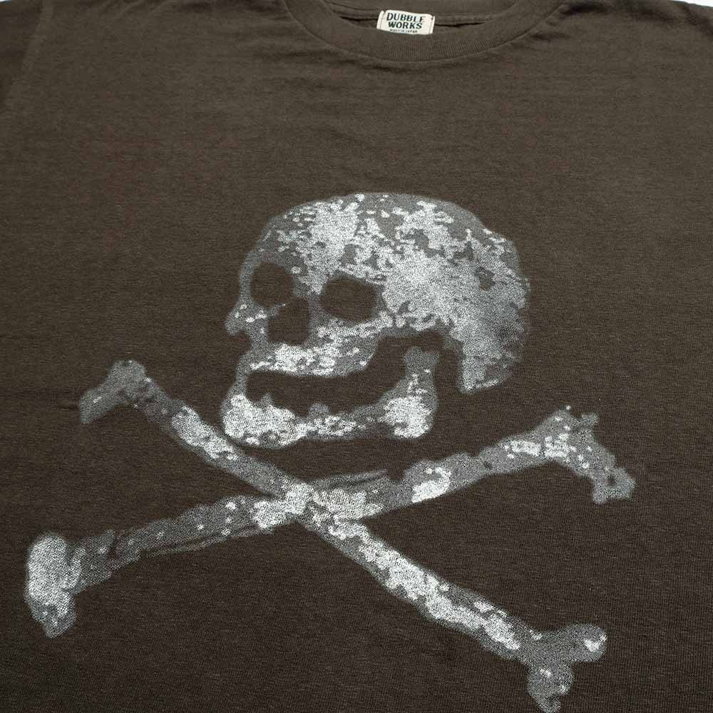 DUBBLEWORKS - Lot.33005 S/S T-SHIRT - SKULL AND BONE - 33005SKA-26