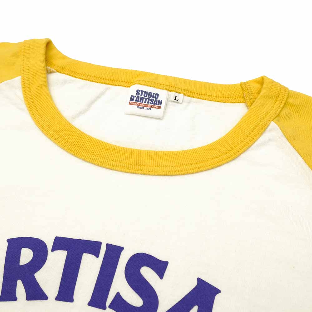 STUDIO D’ARTISAN - RAGLAN SLEEVE T-SHIRT - SATISFACTION - 8162A