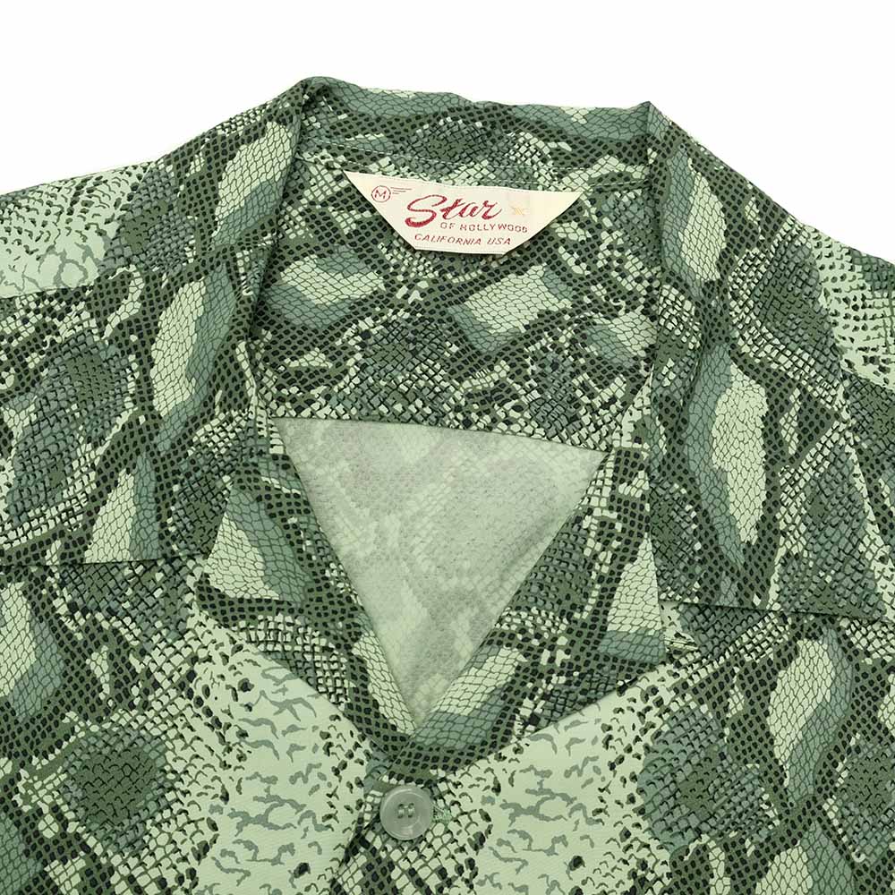STAR OF HOLLYWOOD - HIGH DENSITY RAYON OPEN SHIRT - SNAKE - SH39314