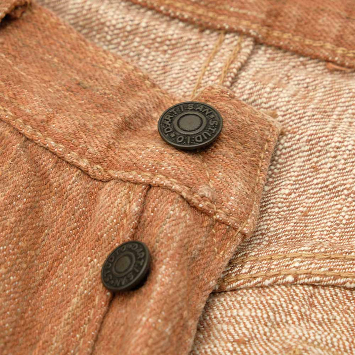STUDIO D’ARTISAN - 45th - Kakishibu-Dyed - Extreme slub selvedge denim Jeans - SP-110