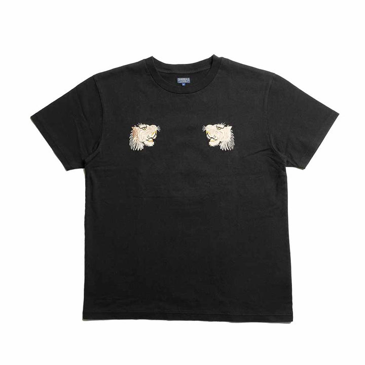 TAILOR TOYO - S/S SUKA T-SHIRT - EMBROIDERED - TIGER - TT79743