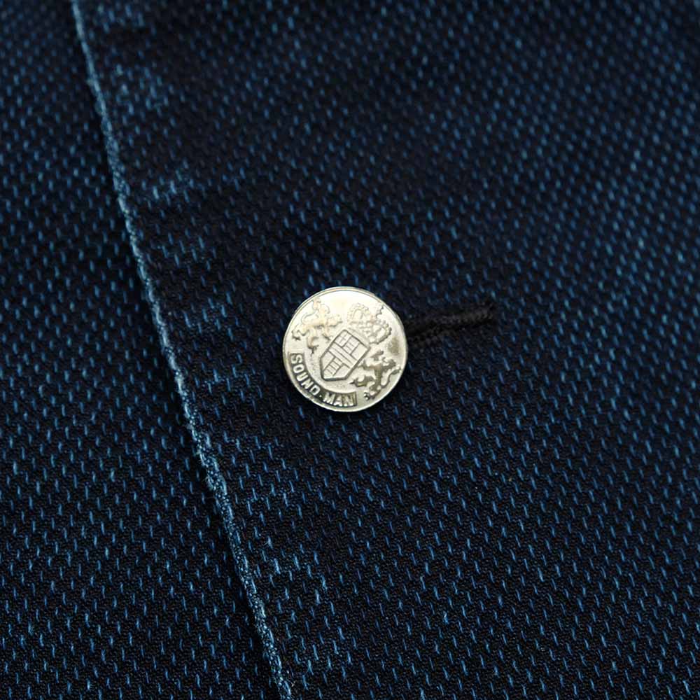 Soundman Beer Jacket - Dudley III - Indigo Dyed SASHIKO - 401M-655Z