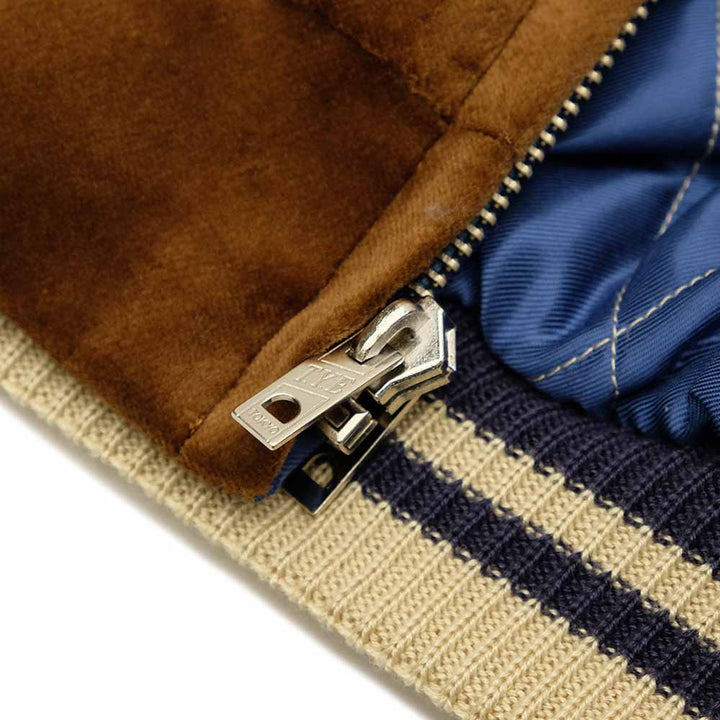 TAILOR TOYO - Velveteen Souvenir Jacket - WHITE DRAGON × BLACK EAGLE - TT15792-138