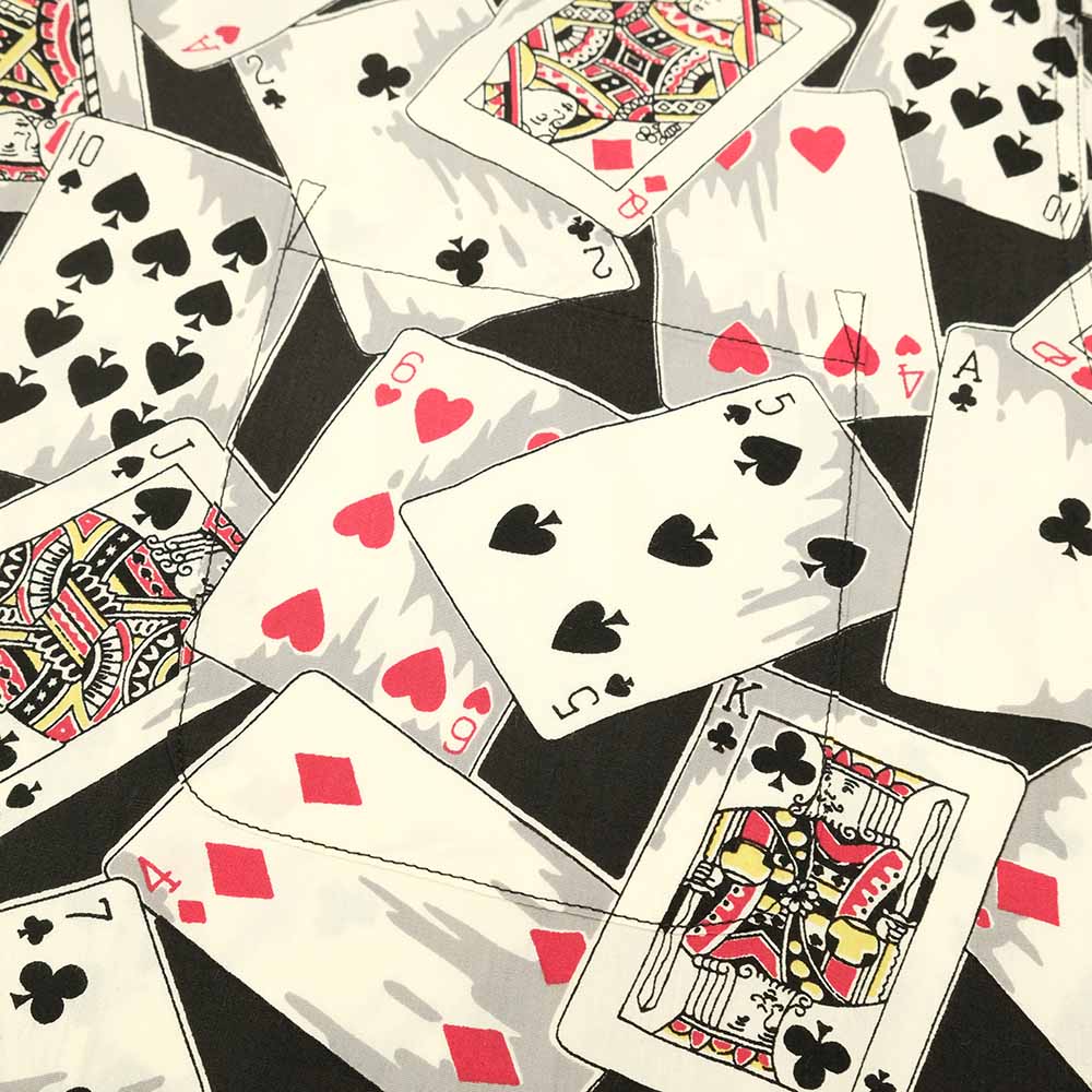 STAR OF HOLLYWOOD - TYPEWRITER COTTON OPEN SHIRT - PLAYING CARDS - SH39496