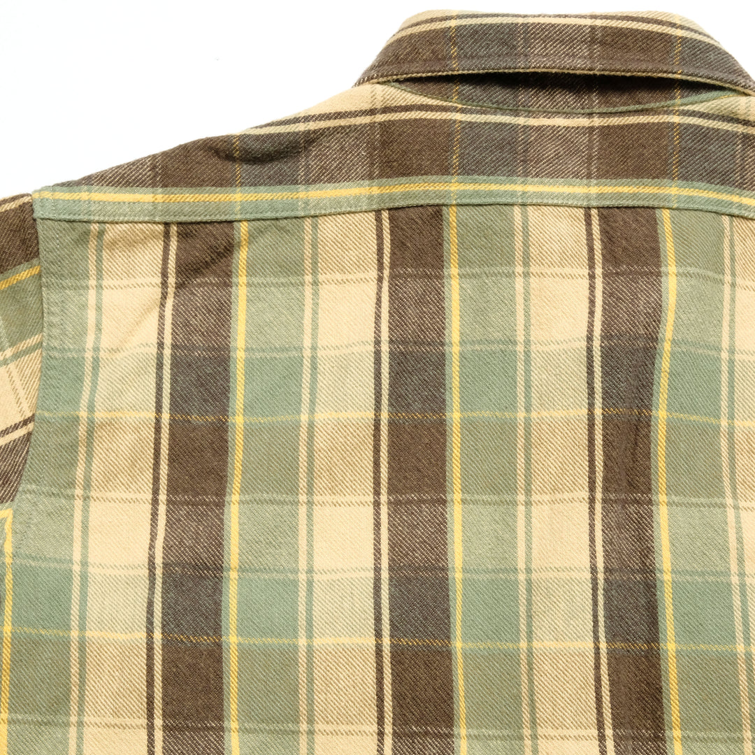 WAREHOUSE - Lot.3022 FLANNEL SHIRTS WITH CHINSTRAP - H-Pattern - ONE WASH - 3022H-25