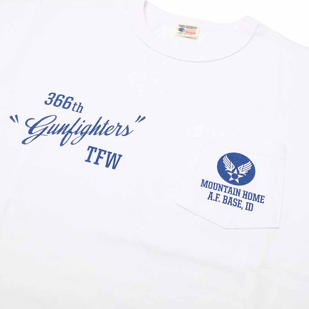 BUZZ RICKSON'S - S/S POCKET T-SHIRT - 366th TFW Gunfighters - BR79580
