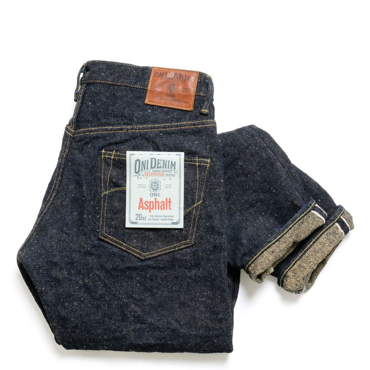 ONI DENIM -High Rise Relax Tapered - 20oz. ASPHALT Denim - ONI-902ASP