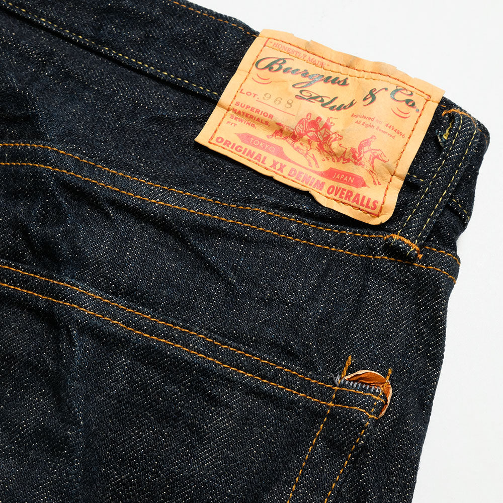 BURGUS PLUS - Lot.968 - Greencast Indigo Selvedge Jeans - 1968 Model - 968-08