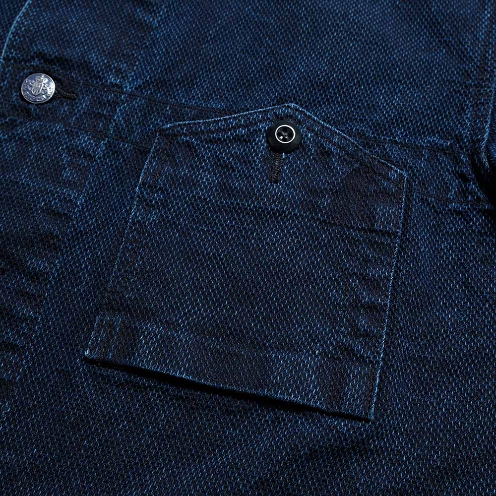 Soundman - Shawl Collar Coverall - Marshaii - Indigo Dyed SASHIKO - 451M-655B