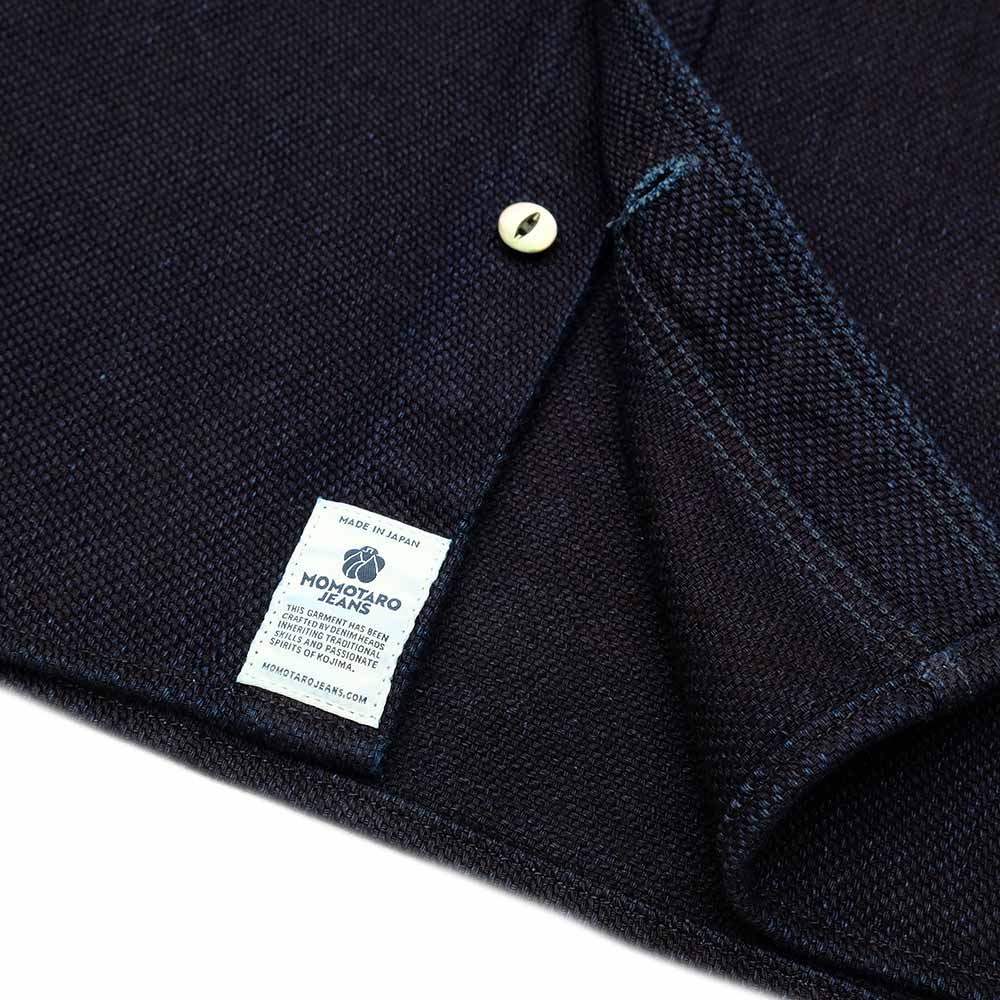 MOMOTARO JEANS - HEAVY INDIGO DOBBY SHIRT - MXLS1036
