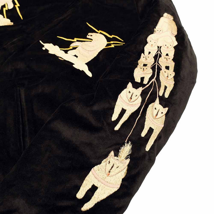 TAILOR TOYO - Velveteen Souvenir Jacket - POLAR BEAR x ALASKA MAP - TT15792-119
