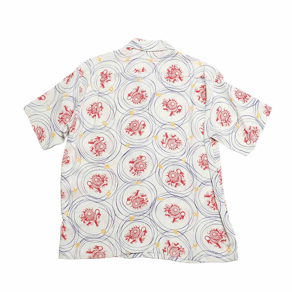 SUN SURF - S/S RAYON HAWAIIAN SHIRT - DRAGON GRID - SS39617