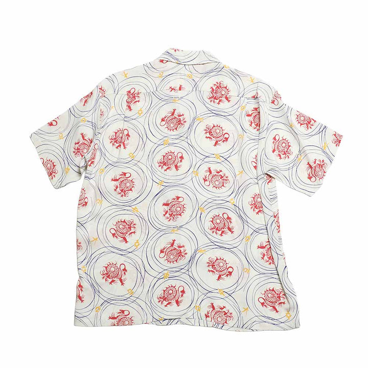 SUN SURF - S/S RAYON HAWAIIAN SHIRT - DRAGON GRID - SS39617