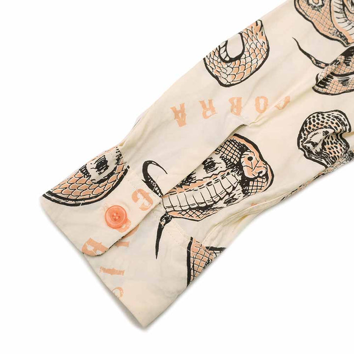 STAR OF HOLLYWOOD × VINCE RAY - HIGH DENSITY RAYON OPEN SHIRT - KING COBRA - SH29487