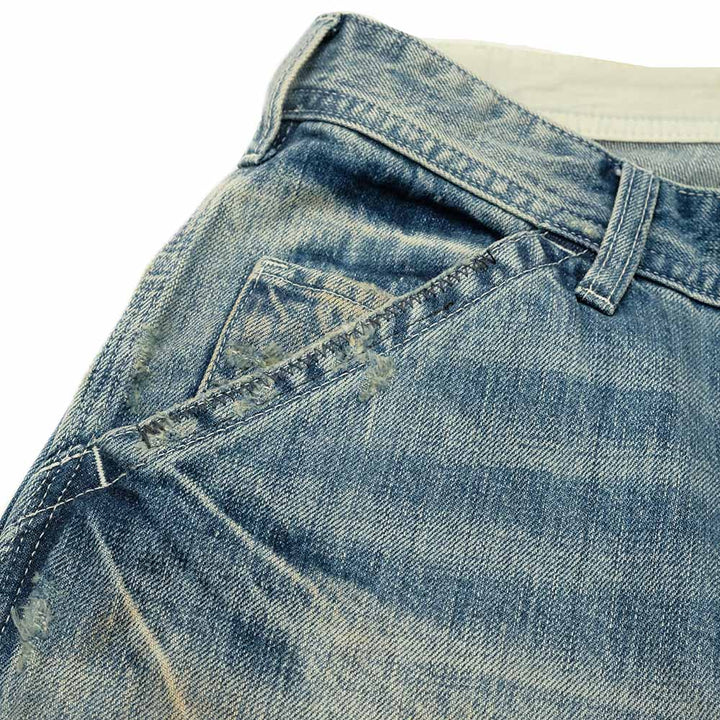UNIVERSAL OVERALL - 12.75oz CONE DENIM REMAKE PAINTER PANTS - HT2433601-C