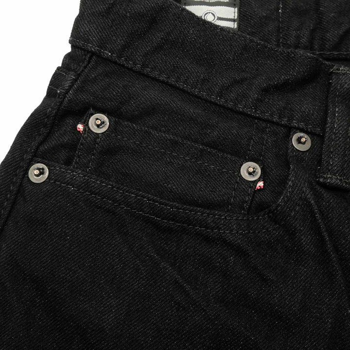Momotaro Jeans - 15.7oz SELVEDGE BLACK DENIM NARROW TAPERED - MXJE1101
