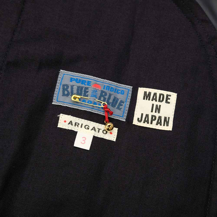 BLUE BLUE JAPAN - Indigo Tsujigahana quilted jacket - 1016647