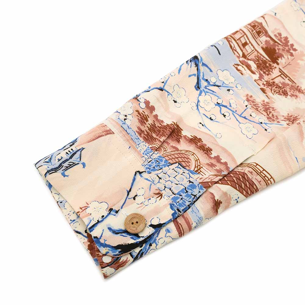 SUN SURF - STORE LIMITED - L/S RAYON HAWAIIAN SHIRT - SCENERY OF JAPAN - SS39422LS