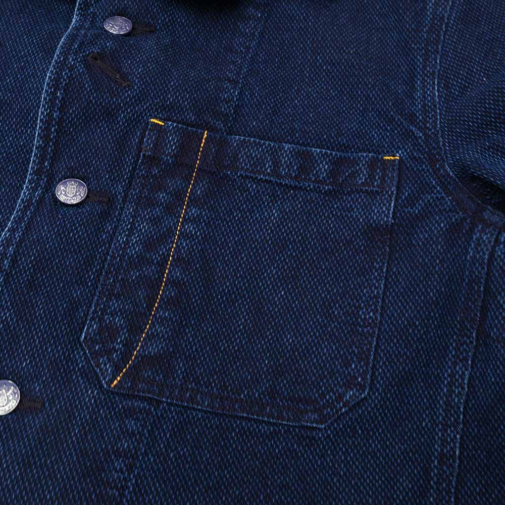 Soundman - Coverall Jacket - Birmingham - Indigo Dyed SASHIKO - 3740-655A