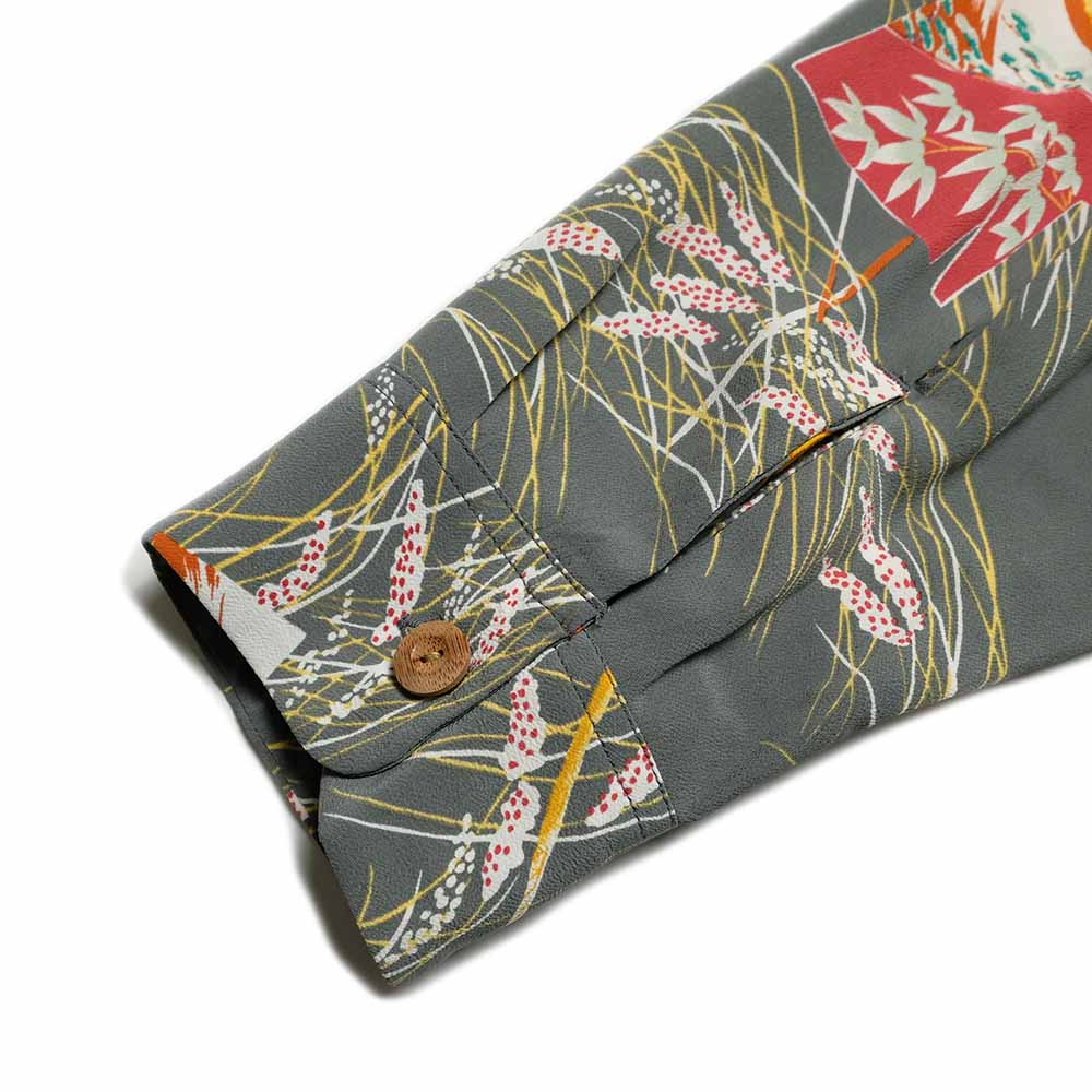 SUN SURF - STORE LIMITED - L/S RAYON HAWAIIAN SHIRT - SCARECROW - SS39623HYL