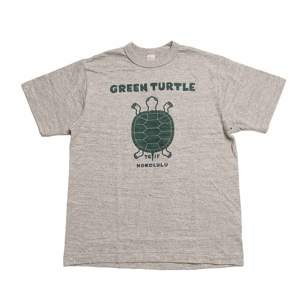 WAREHOUSE - Lot 4601 - S/S T-SHIRT - GREEN TURTLE - 4601GR-26