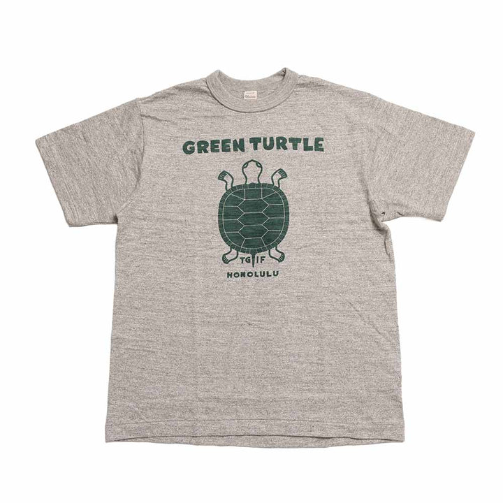 WAREHOUSE - Lot 4601 - S/S T-SHIRT - GREEN TURTLE - 4601GR-26