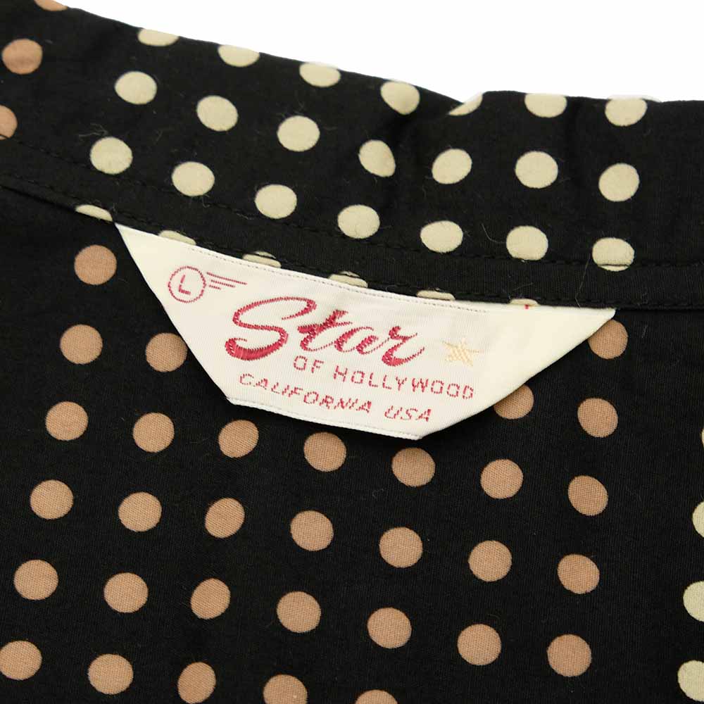 STAR OF HOLLYWOOD - TYPEWRITER COTTON OPEN SHIRT - POLKA DOT - SH39495