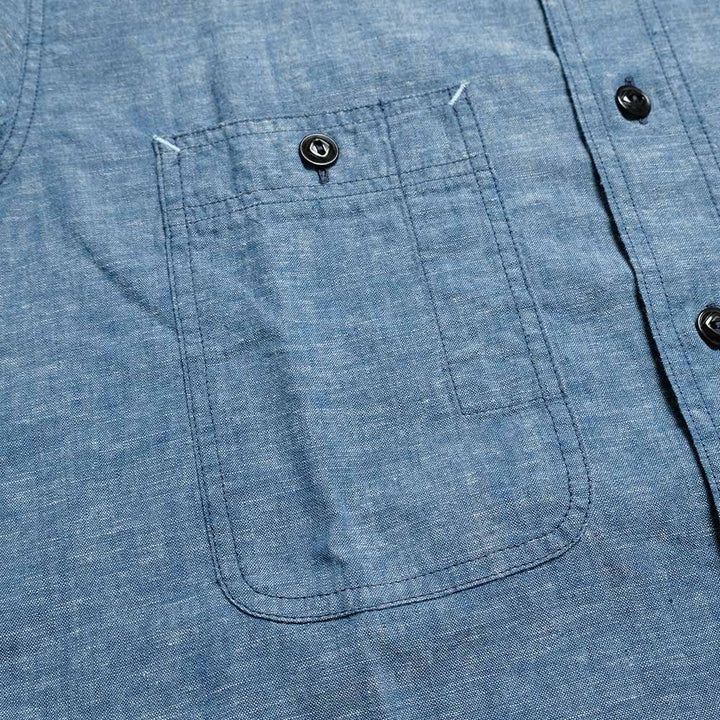 BIG YANK - Y1942 S/S CHAMBRAY SHIRT - 602-261-05