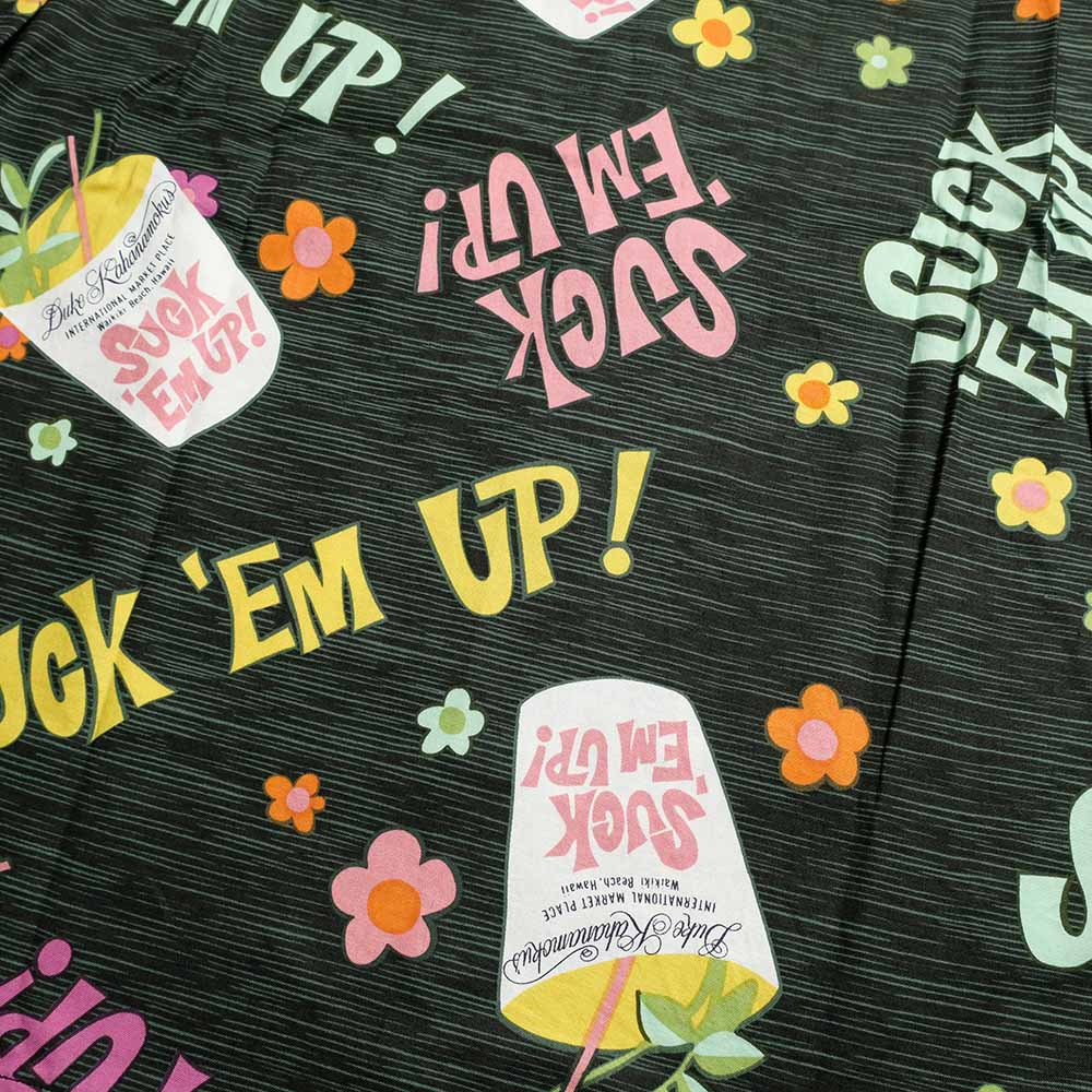 DUKE KAHANAMOKU - COTTON HAWAIIAN SHIRT - SUCK EM UP! - DK39640