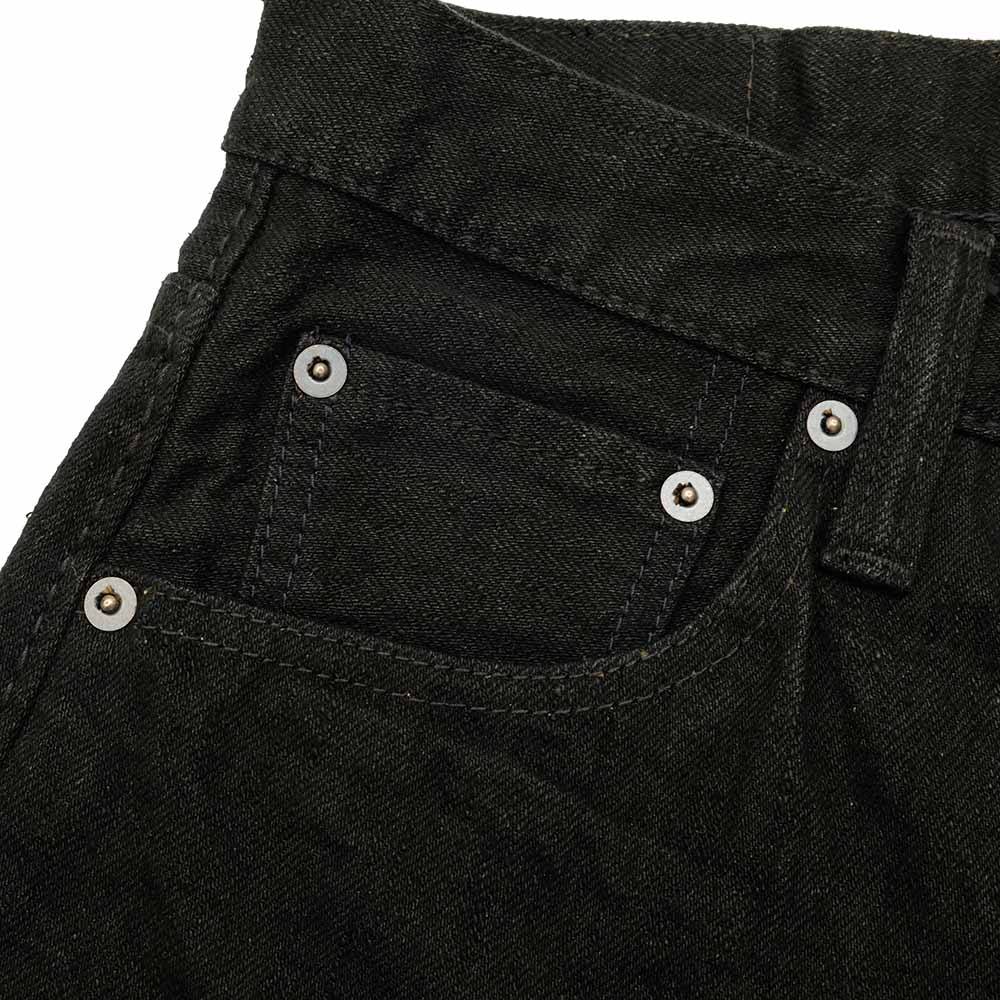 Pure Blue Japan Lot.TCD-005-BK 14oz Teacore Black Denim Selvedge Jeans TCD-005-BK