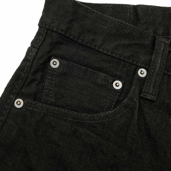 Pure Blue Japan Lot.TCD-005-BK 14oz Teacore Black Denim Selvedge Jeans TCD-005-BK