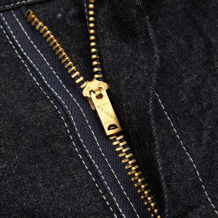 HEADLIGHT - 11oz. BLUE DENIM ZIP FLY DUNGAREES - HD42555