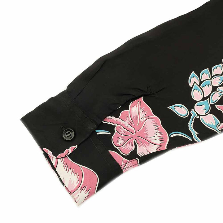 SUN SURF - STORE LIMITED - L/S RAYON HAWAIIAN SHIRT - ISLAND FLOWER CHAIN - SS39425LS