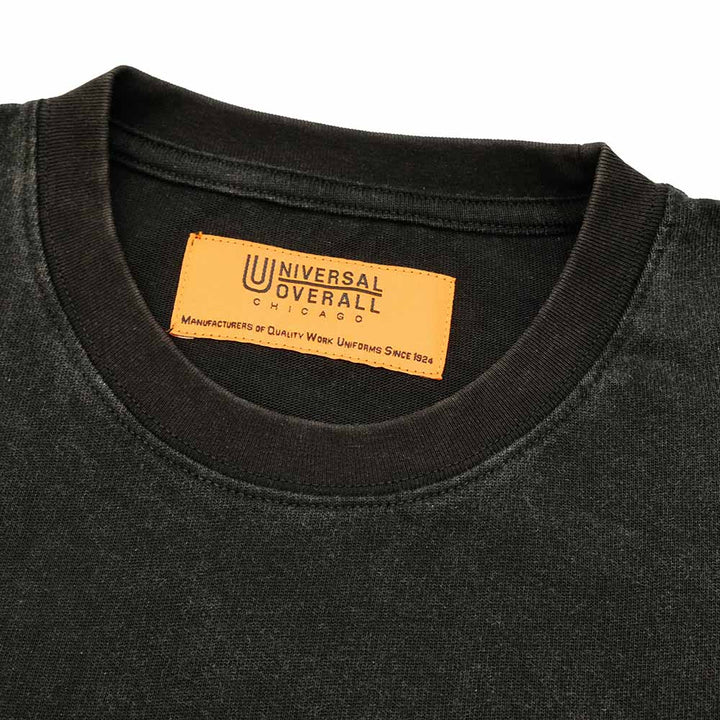 UNIVERSAL OVERALL - CHEMICAL WASH - PRINT T-SHIRT - OLD ENGLISH LOGO - U2523211