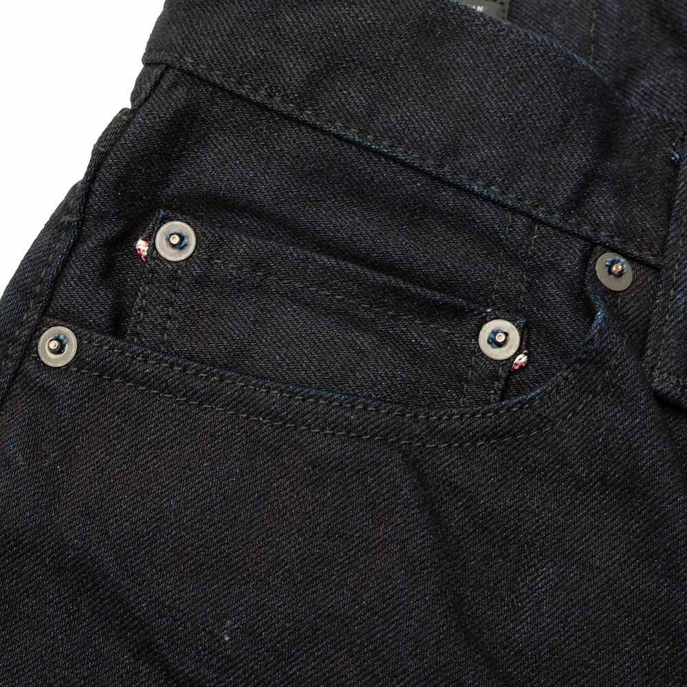 MOMOTARO JEANS - 15.7oz INDIGO × BLACK DENIM - NARROW TAPERED - MXJE3100