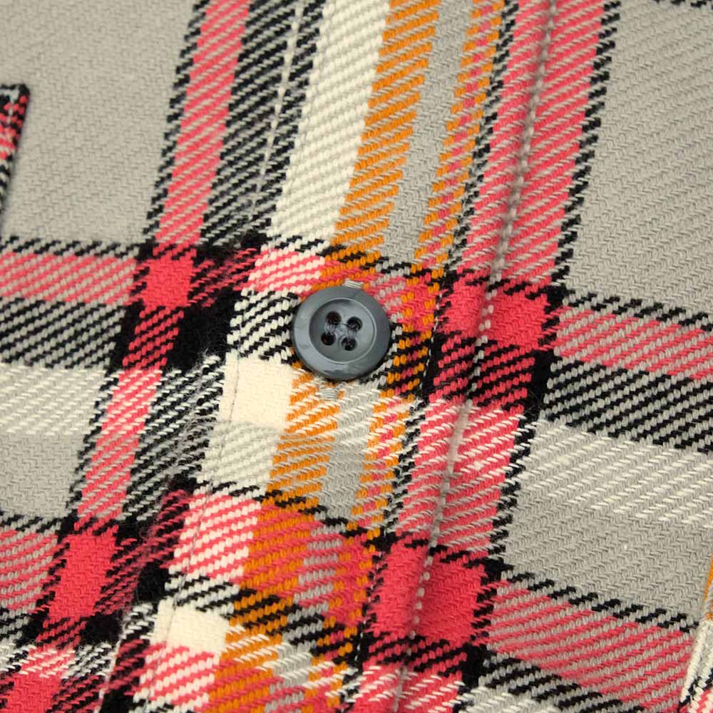 SUGAR CANE - TWILL PLAID WORK SHIRT - SC29565