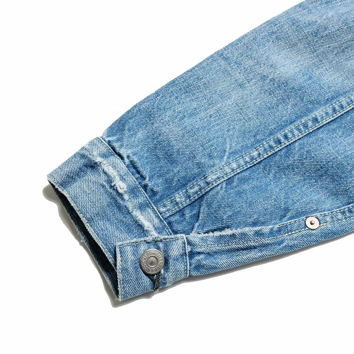 REMI RELIEF - 12oz DENIM 1st JACKET - USED BLUE - RN30389036